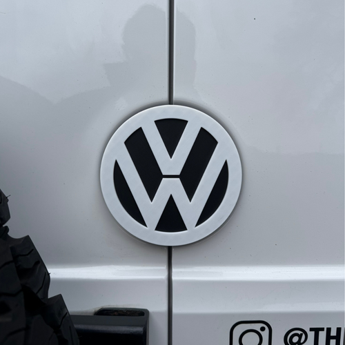 3D printed VW logo rear door badge for VW Crafter van
