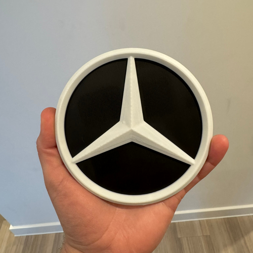 3D printed Mercedes logo rear door badge for Mercedes Sprinter van