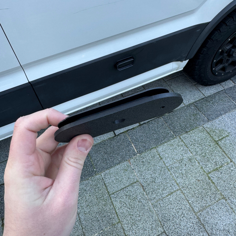 Blank plate bracket for VW Crafter marker light - side view