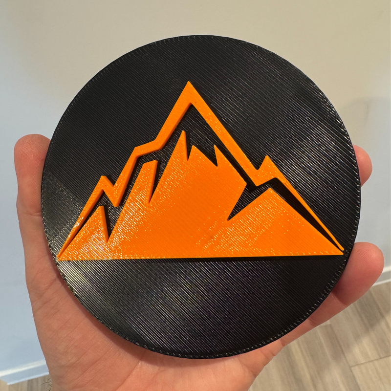 Mountains badge for VW Crafter and Sprinter - black design