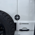 Compass badge for Mercedes Sprinter - side profile view