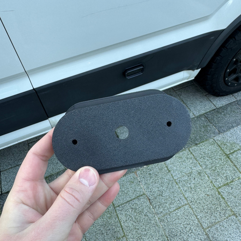 3D printed blank plate marker light replacement bracket for VW Crafter