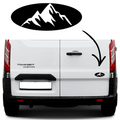 3D printed mountains rear door badge for Ford Transit van