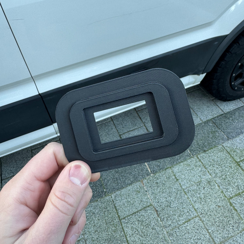 VW Crafter marker light blank plate bracket - fitted on van