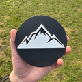 Mountains rear door badge for VW Crafter - alternate colour variant