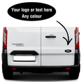 Custom 3D printed rear door badge for Ford Transit van - personalised design