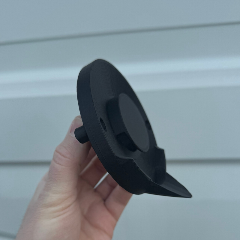 Truma boiler outlet drip cover - close-up detail