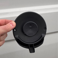 3D printed Truma boiler outlet drip drain attachment in black