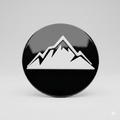 3D printed mountains rear door badge for VW Transporter T4 T5 T6