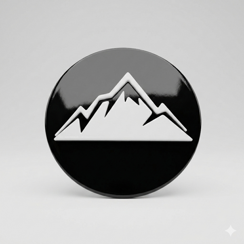 3D printed mountains rear door badge for VW Transporter T4 T5 T6