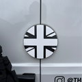 Union Jack badge Crafter Sprinter - black on white variant
