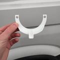 Truma boiler outlet drip drain attachment in white