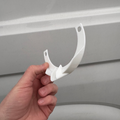 Truma boiler drain attachment white - top view